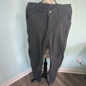 Kuhl Renegade Pants Mens Gray Lightweight Chino Hiking Pockets 34 30